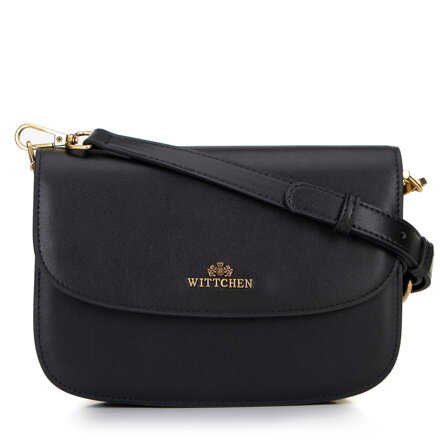 Dámska crossbody z pravej kože čierna 100-4E-214-1