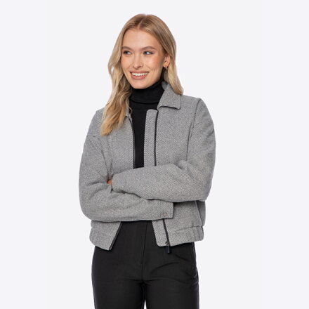 Ocieplana damska bomberka szara 102-9X-300-1