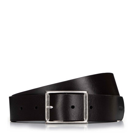 Męski pasek ze skóry gładki brązowy 99-8M-104-4