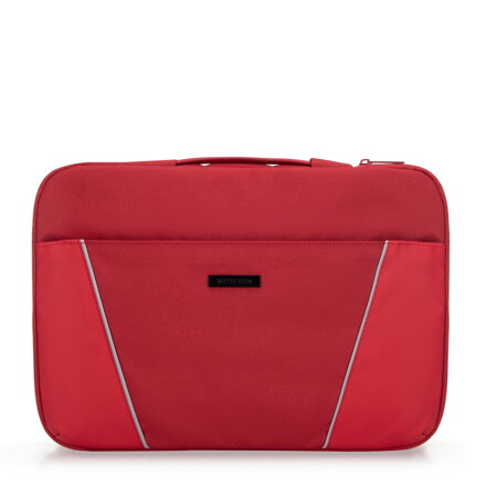 kabelka na notebook 15'' s diagonálnym prešívaním čerešňová 99-2Y-302-30