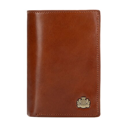 Univerzálna kožená peňaženka vertikálna svetlohnedá 10-1-008-5