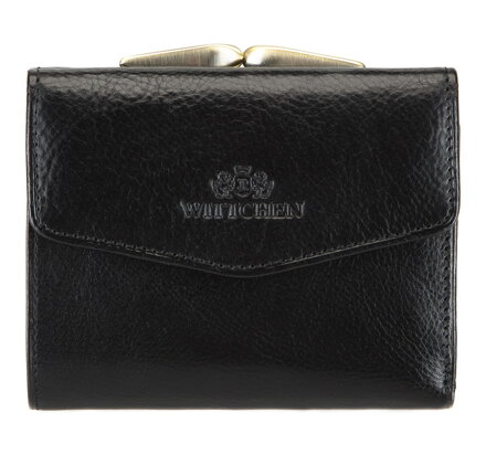 Damski portfel skórzany na bigiel mały 21-1-063-1