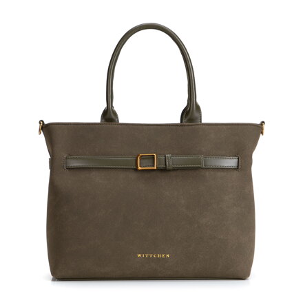 Dámska vlnená shopper kabelka – khaki