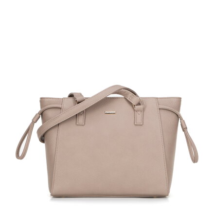 shopper kabelka s ozdobnými šnúrkami béžová 29-4Y-606-8