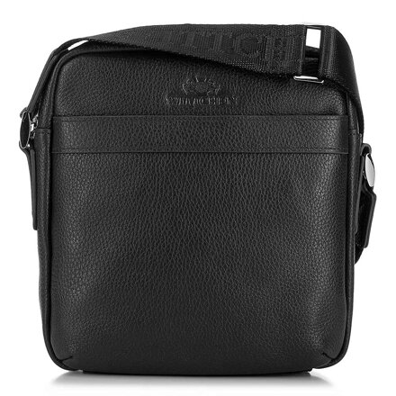 Pánska kožená crossbody taška jednoduchá 20-3-058-1H