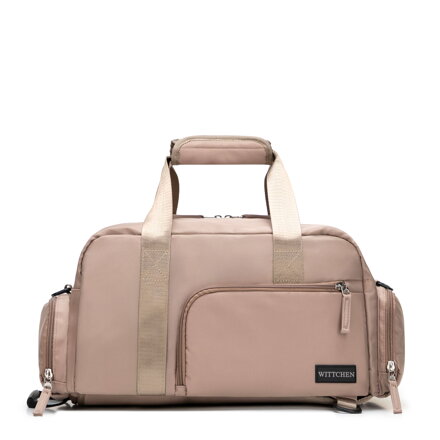 Torba podróżna 2w1 do samolotu z funkcją plecaka beżowa 56-3S-022-87
