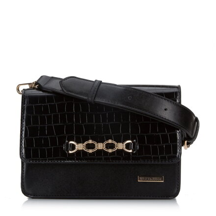 Torebka crossbody z metalową ozdobą 94-4Y-717-1
