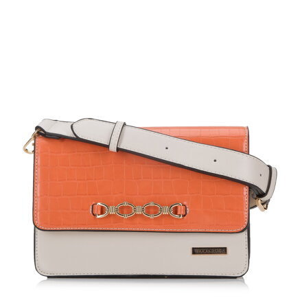 Torebka crossbody z metalową ozdobą 94-4Y-717-6