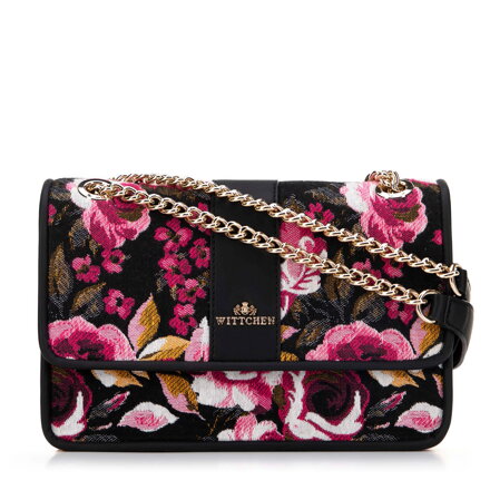 Damska crossbody żakardowa na łańcuszku multikolor 99-4E-502-X10