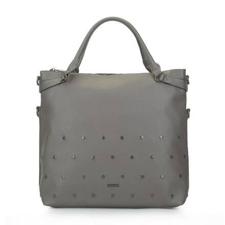 Torebka shopperka z nitami w kształcie śnieżynek 93-4Y-608-8