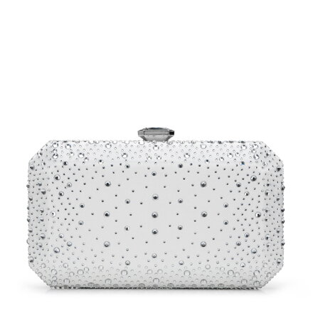 Torebka wieczorowa pudełkowa z koralikami 96-4Y-232-11