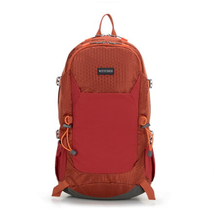 Turystyczny plecak z nylonu ceglasty 56-3S-015-30