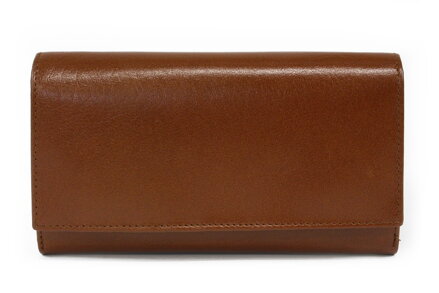 Hnedá dámska kožená klopnová peňaženka 511-2121-05