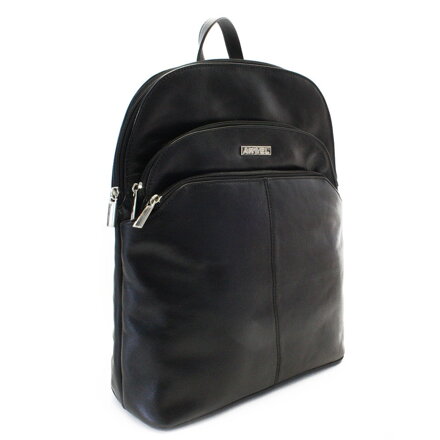 Čierny kožený batoh 311-8955-60