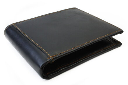 Čierna pánska kožená peňaženka 513-5798-60
