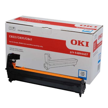 OKI originál válec 44844407, cyan, 30000str., azurová