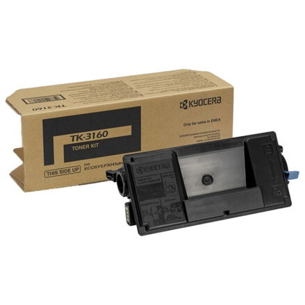 Kyocera originál toner TK-3160, black, 12500str., 1T02T90NL0, Kyocera ECOSYS P3045dn, ECOSYS P3050dn, ECOSYS P3055dn, O, čierna