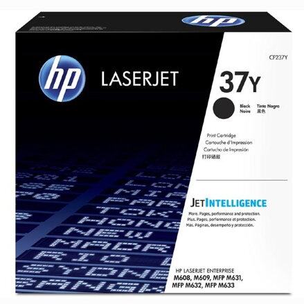 HP originál toner CF237Y, black, 41000str., HP 37Y, extra high capacity, HP Laserjet Enterprise Flow M631, 632, M608, M609,631, O, čierna