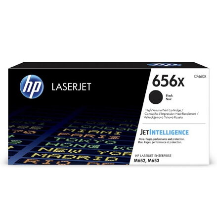 HP originál toner CF460X, black, 2700str., HP 656X, high capacity, HP LaserJet Enterprise M652,652dn,652n,653,653dn,653x, O, čierna