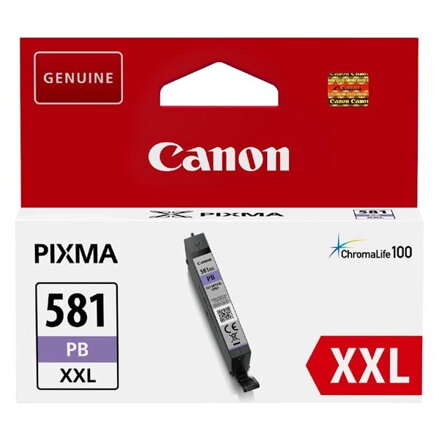 Canon originál ink CLI-581PB XXL, photo blue, 11.7ml, 1999C001, very high capacity, Canon PIXMA TR7550, TR8550, TS6150, TS8150, TS, photo blue