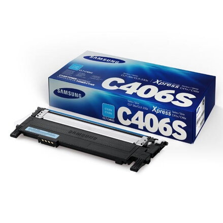 HP originál toner ST984A, CLT-C406S, cyan, 1000str., C406S, Samsung CLP-360, 365, CLX-3300, 3305, Xpress C-410, 460, O, azurová