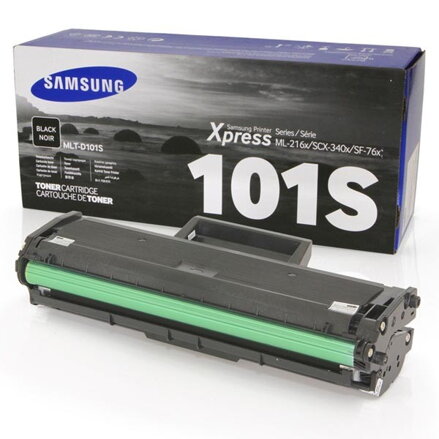 HP originál toner SU696A, MLT-D101S, black, 1500str., 101S, Samsung ML 2160, 2165, SCX 3400, 3405, SF 760P, O, čierna