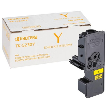 Kyocera originál toner TK-5230Y, yellow, 2200str., 1T02R9ANL0, Kyocera M5521cdn,M5521cdw, P5021cd,P5021cdw, O, žltá