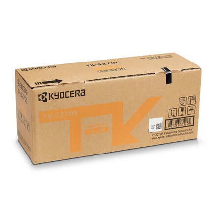 Kyocera originál toner TK-5270Y, yellow, 6000str., 1T02TVANL0, Kyocera ECOSYS M6230cidn, M6630cidn, P6230cdn, O, žltá