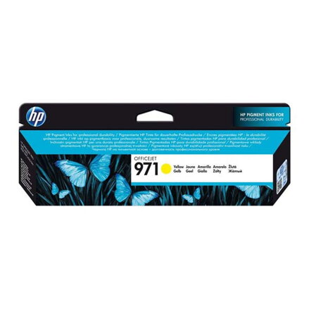 HP originál ink CN624AE, yellow, 2500str., HP 971, HP Officejet Pro X451dn, X451dw, X476dn MFP, X476dw, žltá