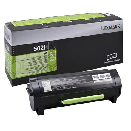 Lexmark originál toner 50F2H0E, black, 5000str., 502H, high capacity, return, Lexmark MS310D, 310DN, 410D, 410DN, O, čierna