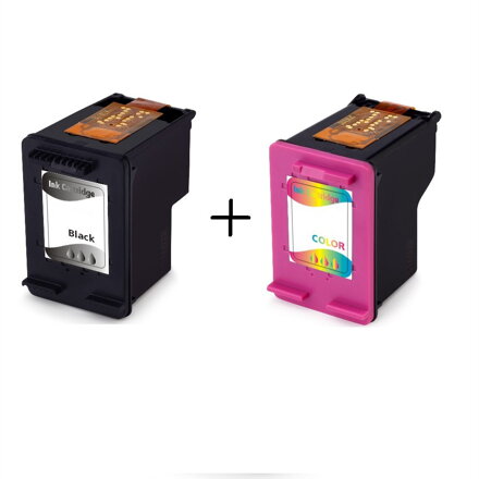 HP renovovaná atramentová náplň CZ101AE / CZ102AE, no.650XL/black+color/24ml+ 14, 2ml  (MULTIPACK BULK), farebná