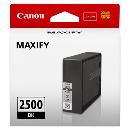 Canon originál ink PGI-2500 BK, black, 1000str., 29.1ml, 9290B001, Canon MAXIFY iB4050,iB4150,MB5050,MB5150,MB5350,MB5450, čierna