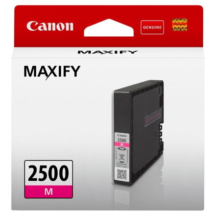 Canon originál ink PGI-2500 M, magenta, 9.6ml, 9302B001, Canon MAXIFY iB4050,iB4150,MB5050,MB5150,MB5350,MB5450, purpurová