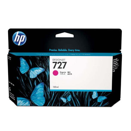 HP originál ink B3P20A, HP 727, magenta, 130ml, HP DesignJet T1500, T2500, T920, purpurová