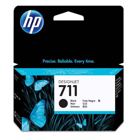 HP originál ink CZ129A, HP 711, black, 38ml, HP DesignJet T120, T520, čierna