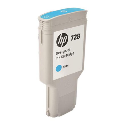 HP originál ink F9K17A, HP 728, cyan, 300ml, HP DesignJet T730, T830, azurová