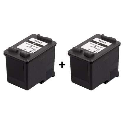 Renovovaná atramentová náplň C9351CE#UUQ, no.21XL/2x24ml pre tlačiarne HP (multipack), čierna