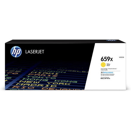 HP originál toner W2012X, yellow, 29000str., HP 659X, high capacity, HP Color LaserJet Enterprise M856dn,M856x,LaserJet En, O, žltá