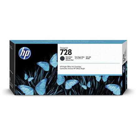 HP originál ink 3WX25A, HP 728, matte black, 130ml, HP DesignJet T830, matt black