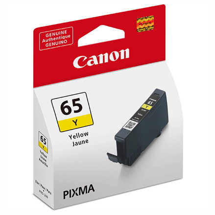 Canon originál ink CLI-65Y, yellow, 12.6ml, 4218C001, Canon Pixma Pro-200, žltá