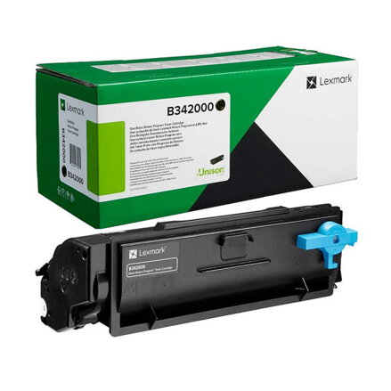 Lexmark originál toner B342000, black, 1500str., return, Lexmark B3340dw, B3442dw, MB3442adw, O, čierna