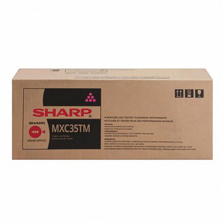 Sharp originál toner MX-C35TM, magenta, 6000str., Sharp MX-C357F, MX-C407P, O, purpurová
