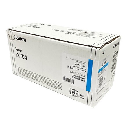Canon originál toner T04, cyan, 27500str., 2979C001, high capacity, Canon imageRUNNER C47xi, C47xiZ, O, azurová