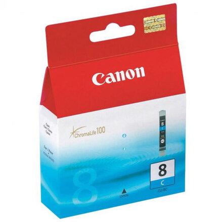 Canon originál ink CLI8C, cyan, 490str., 13ml, 0621B001, Canon iP4200, iP5200, iP5200R, MP500, MP800, azurová