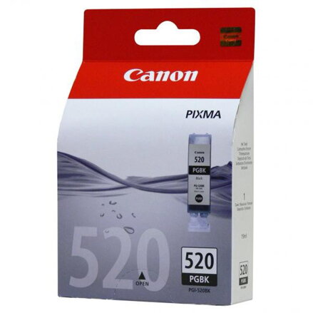 Canon originál ink PGI520BK, black, 19ml, 2932B001, Canon iP3600, 4600, MP550, 620, 630, 980, čierna