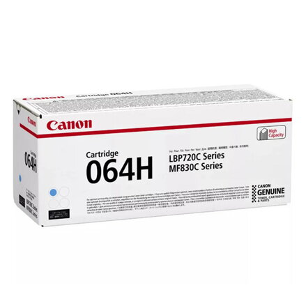 Canon originál toner 064HC, 4936C002, cyan, high capacity, azurová Canon originál toner 064HC, 4936C002, cyan, high capacity, azurová
