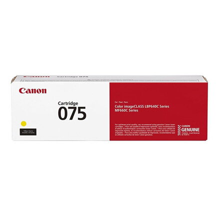Canon originál toner 075 Y, 6362C002, yellow, 1300str., žltá