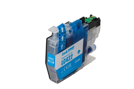 Kompatibilná atramentová náplň LC422C, pigment, 10ml pre tlačiarne Brother, azurová