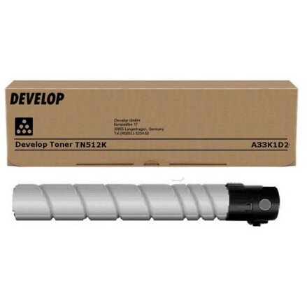 Develop originál toner A33K1D2, black, 27500str., TN-512K, Develop Ineo +454, +455, O, čierna