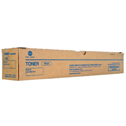 Konica Minolta originál toner A87M050, black, 23000str., TN-323, Konica Minolta Bizhub 227, 287, 367, O, čierna